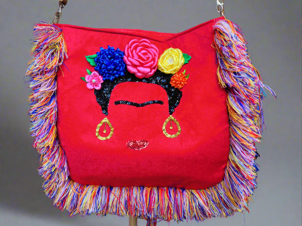 Frida  flowers purse
