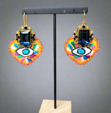 Orange San Antonino eye earrings