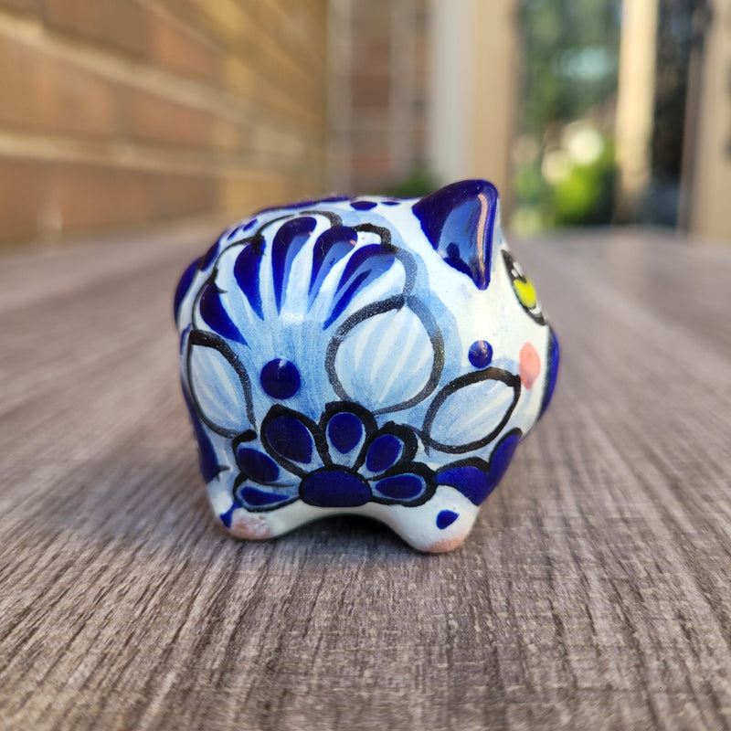 Blue Talavera piggy