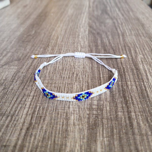 Blue ojitos miyuki bracelet