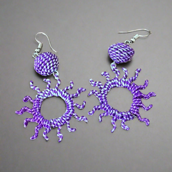 Ring thread earrings