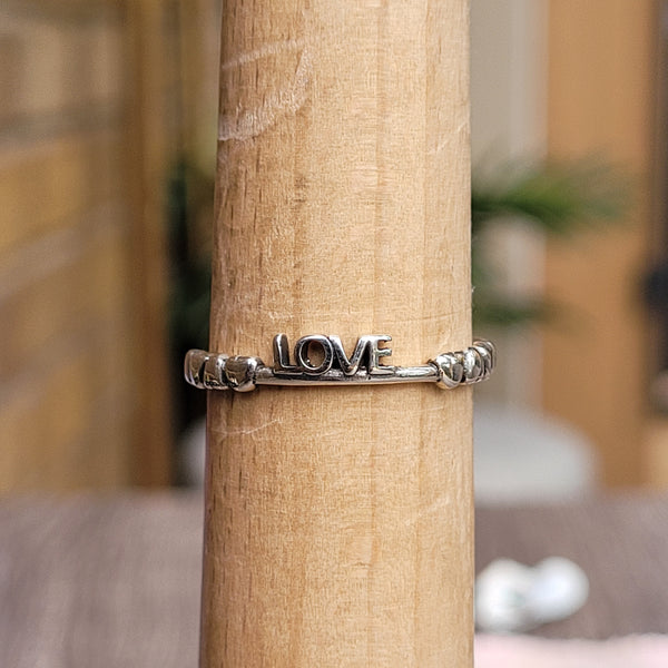 Love (ajustable) silver 925 ring