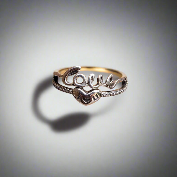 Love you (ajustable) silver 925 ring