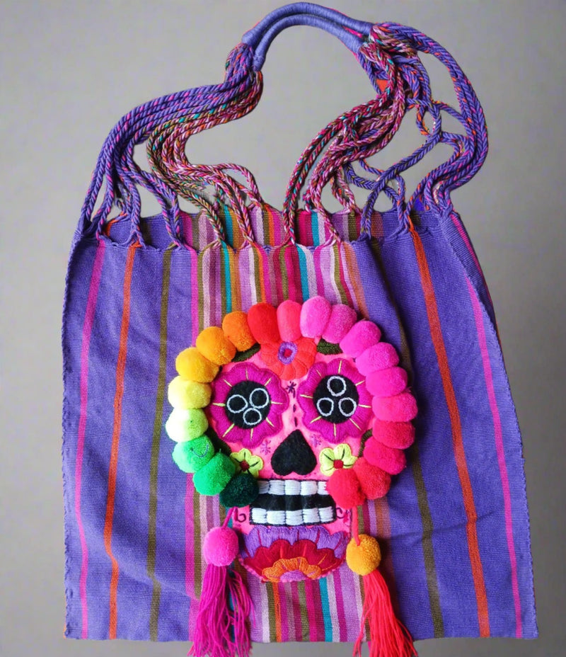 Catrina telar embroidered purse