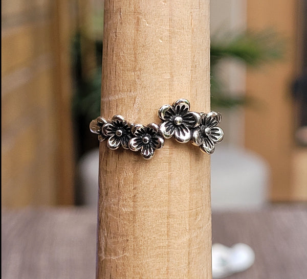 Flowers silver 925 ring