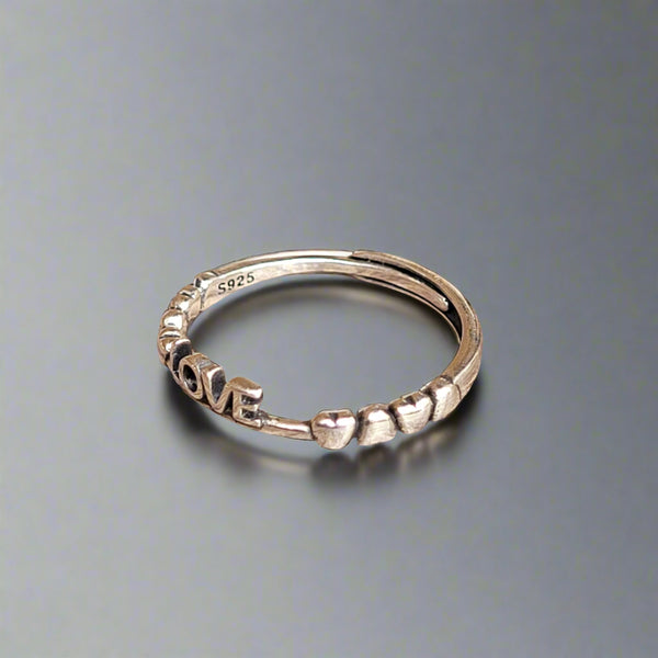 Love (ajustable) silver 925 ring