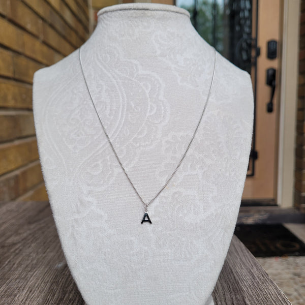 Letter A 925 silver necklace